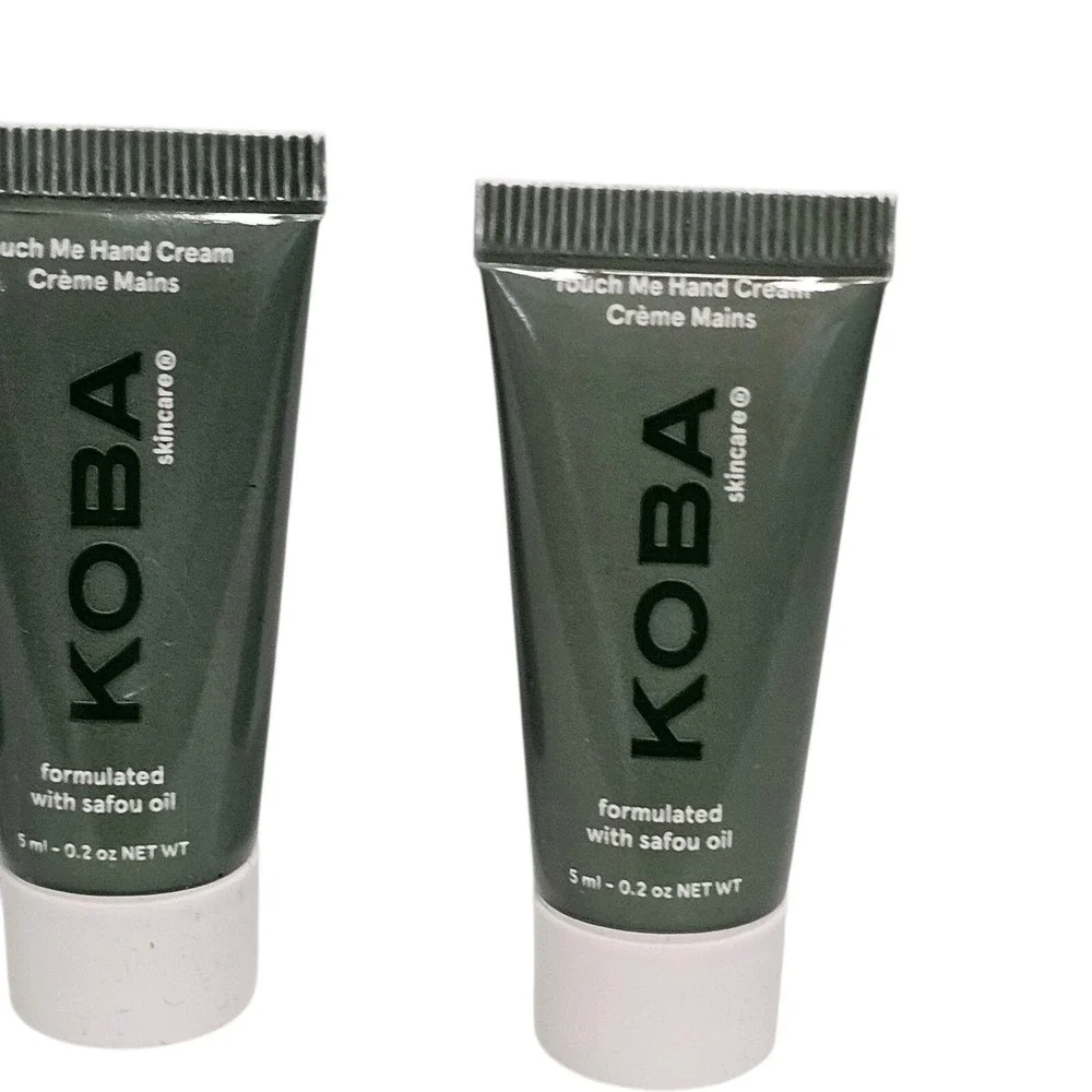 3 x KOBA Skincare Touch Me Hand Cream Safou Oil Moisturizing Travel Size 0.2oz